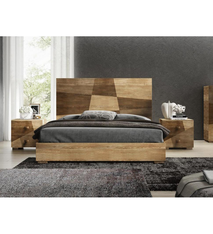 Esf luxury platform bedroom set 5 shop pcs in white
