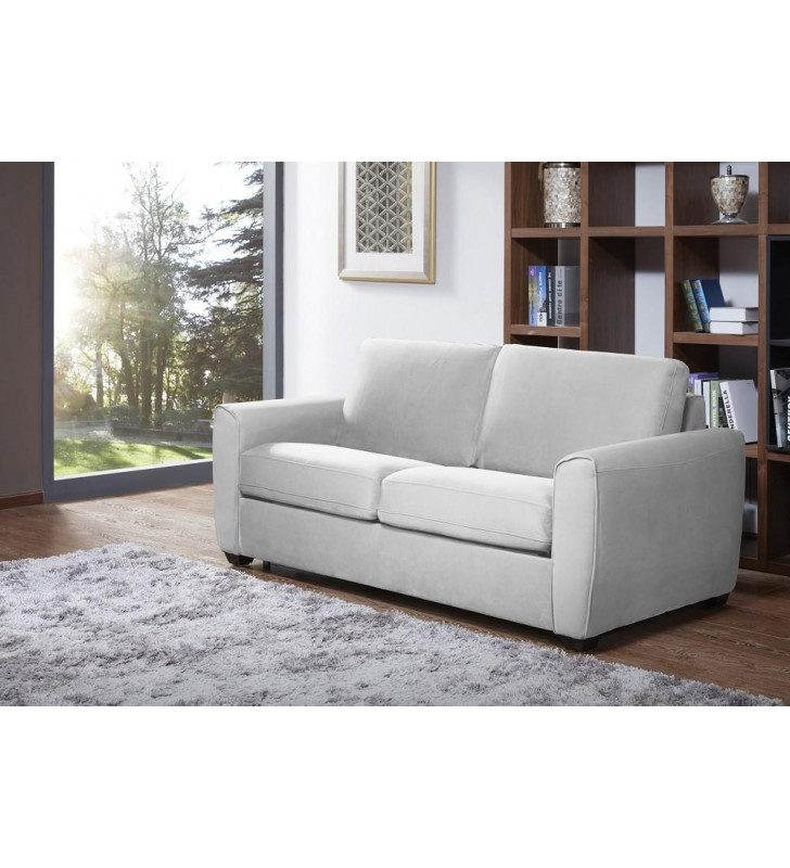 J&M Marin Modern Grey Premium Microfiber Foam Mattress Sofa Sleeper Contemporary