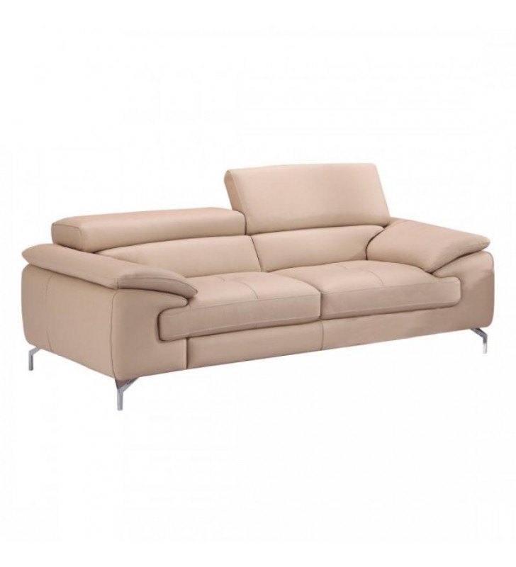 Peanut Italian Premium Genuine Leather Sofa Contemporary J&M A973 