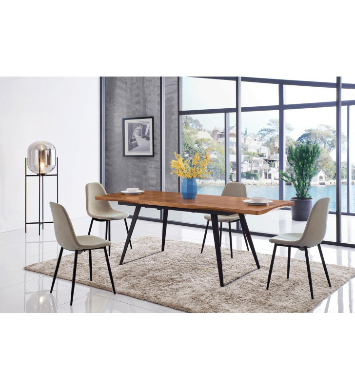 ESF 93-DT 350-DC Dining Table Set 5Pcs European Collection Casual Contemporary
