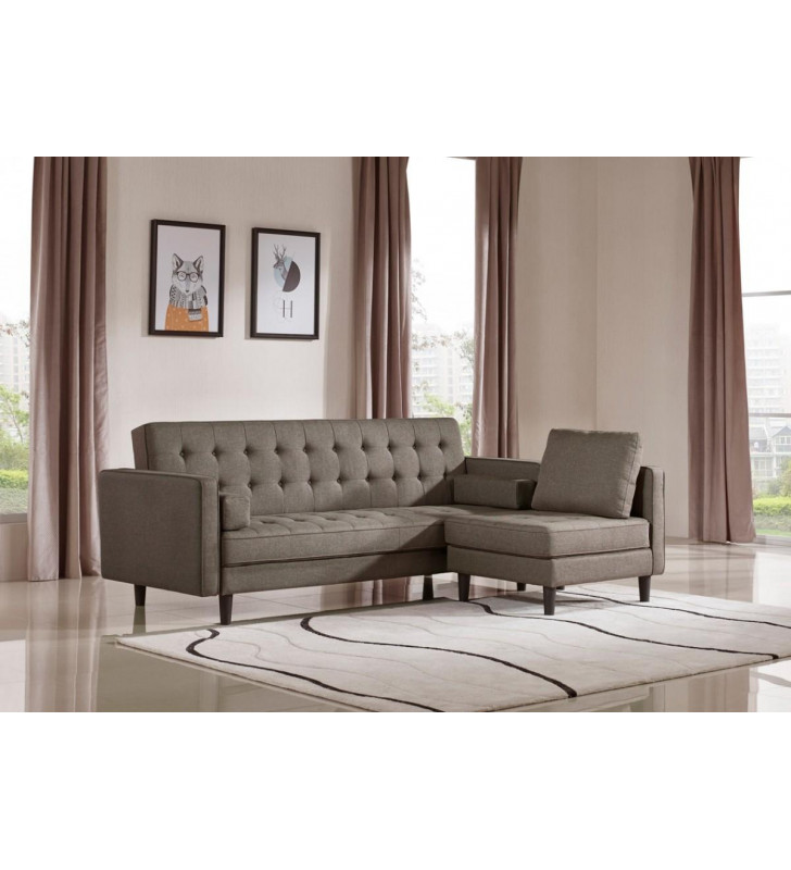 Brown Sofabed & Chair Set 2Pcs VIG Divani Casa Kestin Modern Contemporary