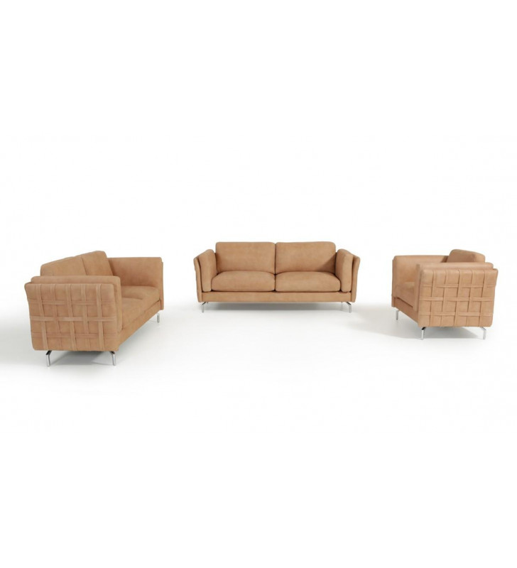 VIG Furniture Estro Salotti Jenny Terra Italian Leather Sofa Set 3 SPECIAL ORDER