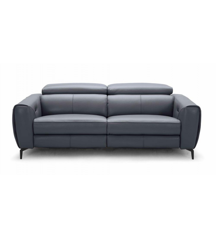 J&M Lorenzo Modern Motion Living Room Sofa in Blue-Grey 