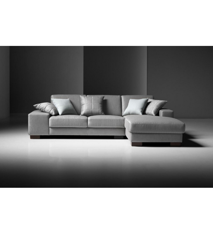 VIG Estro Salotti Arrone Modern Grey Fabric Sectional Sofa Right SPECIAL ORDER