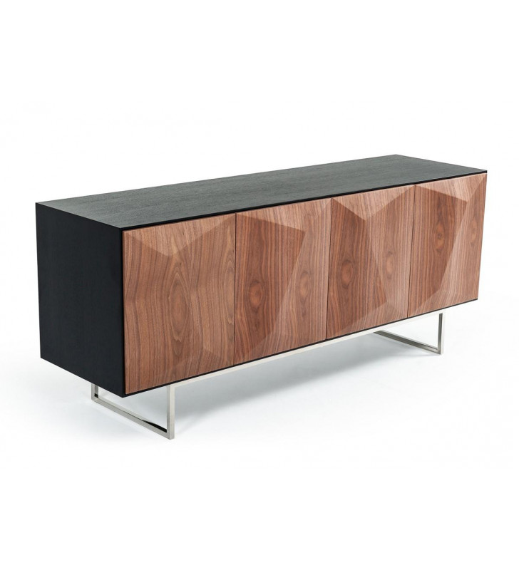 Wenge Buffet w/Walnut Doors VIG Modrest Vanguard Modern Contemporary 