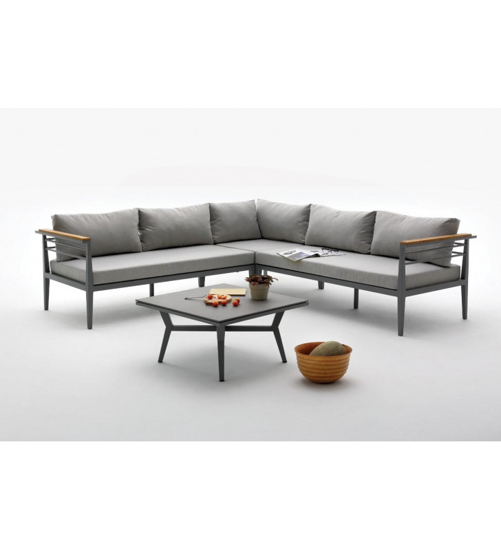 Outdoor Grey Sectional Sofa Set 2Pcs VIG Renava Skyros SPECIAL ORDER PRODUCT