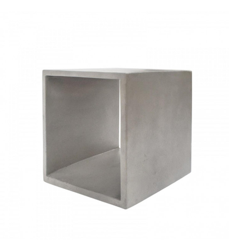 Grey Concrete End Table VIG Modrest Diaz Modern Contemporary