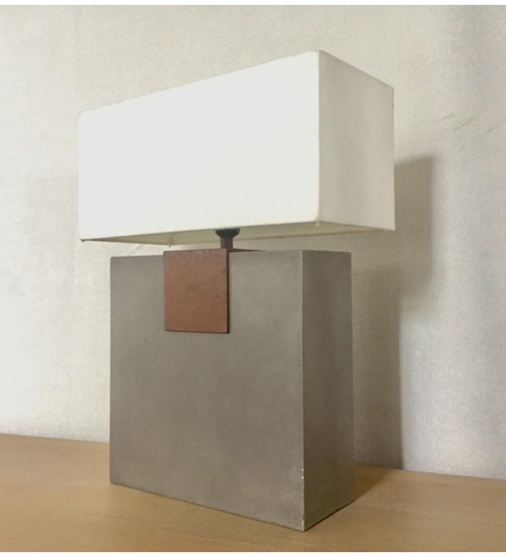 Concrete Table Lamp VIG Modrest Santos Modern Contemporary