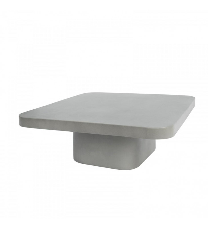 Grey Concrete Coffee Table VIG Modrest Flores Modern Contemporary