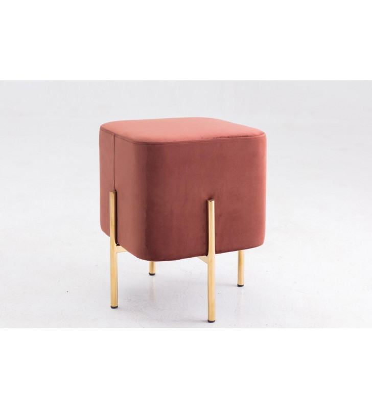 Copper Fabric Square Ottoman VIG Modrest Ranger Modern Contemporary