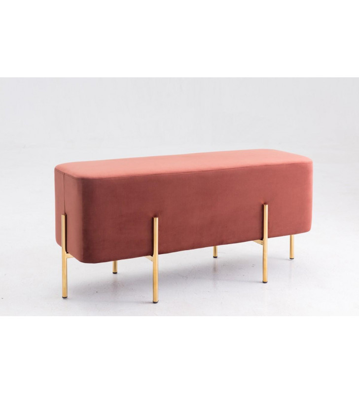 Copper Fabric Bench VIG Modrest Ranger Modern Contemporary