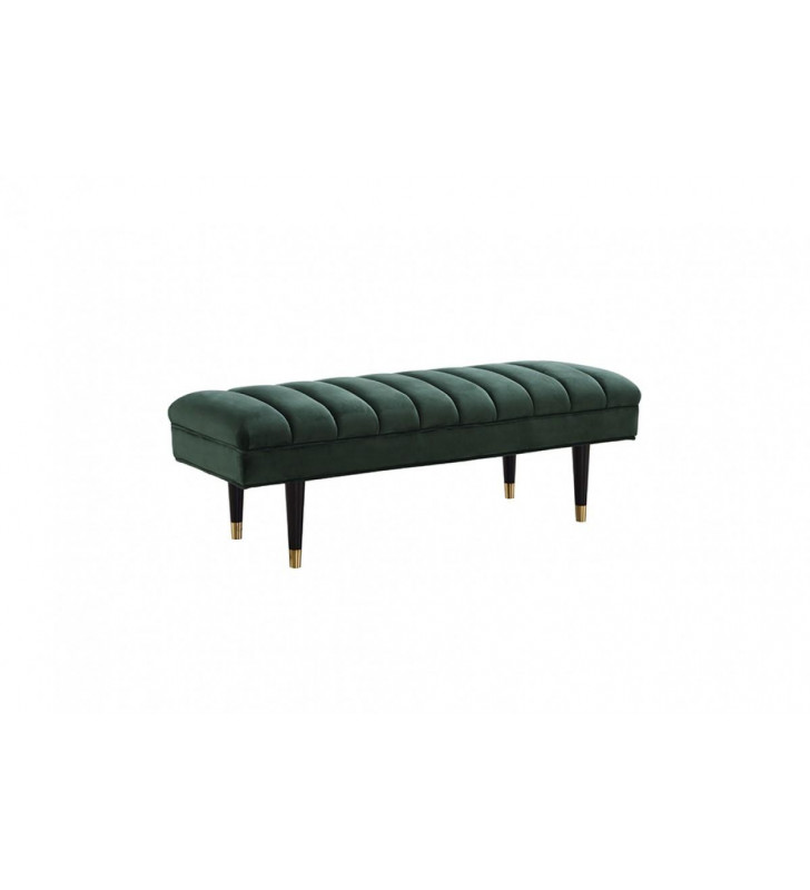 Green Velvet Bench VIG Divani Casa Ritner Modern Contemporary