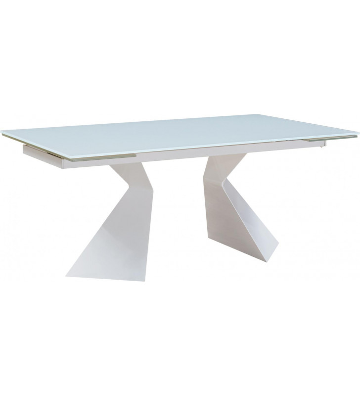 White Modern Extandable Dining Table Made In Italy ESF 992 DT 