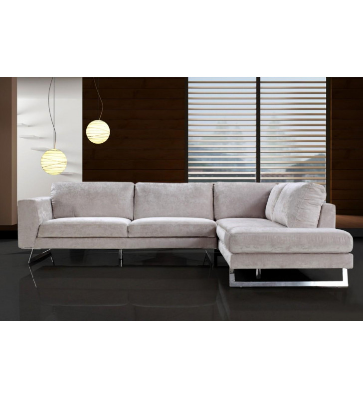 Modern Fabric Sectional Sofa VIG Divani Casa Milano