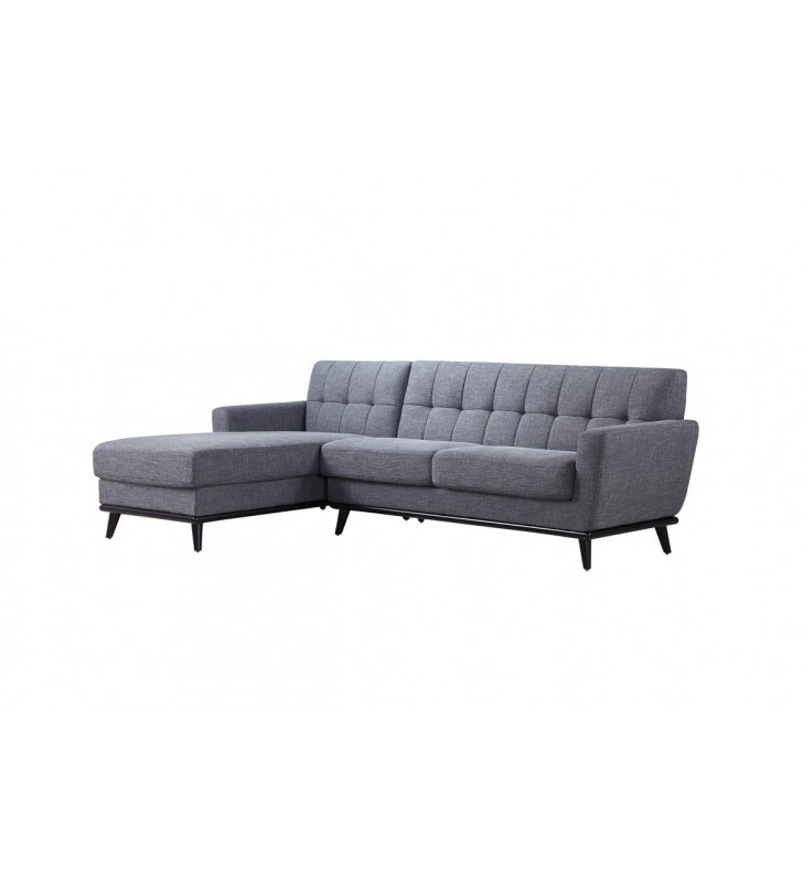 Grey Fabric Sectional Sofa Left Chaise VIG Divani Casa Corsair SPECIAL ORDER