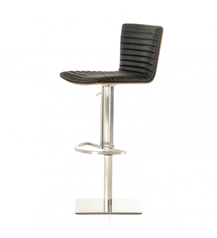 VIG Modrest Dawn Black Leatherette Bar Stool (Set of 2)