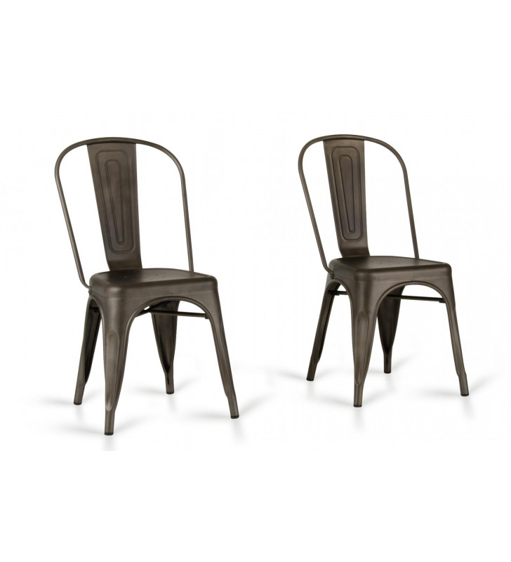 VIG Modrest Elan Rust Metal Dining Chair (Set of 2)