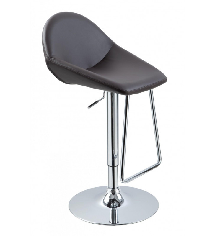VIG Modrest Mel Brown Eco-Leather Swivel Top Bar Stool (Set of 2)