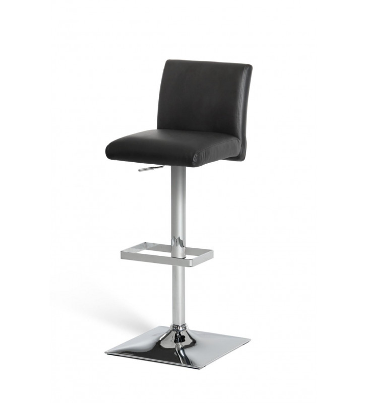 VIG Modrest Marnice Black Leatherette Swivel Bar Stool (Set of 2)