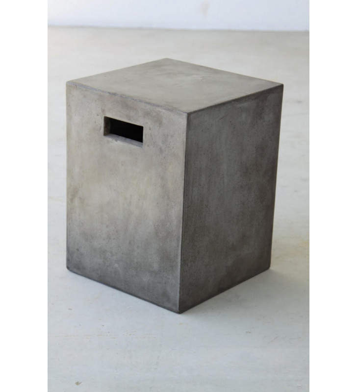 Dark Grey Concrete Dining Stool (Set of 2) VIG Modrest Yem Ultra Contemporary