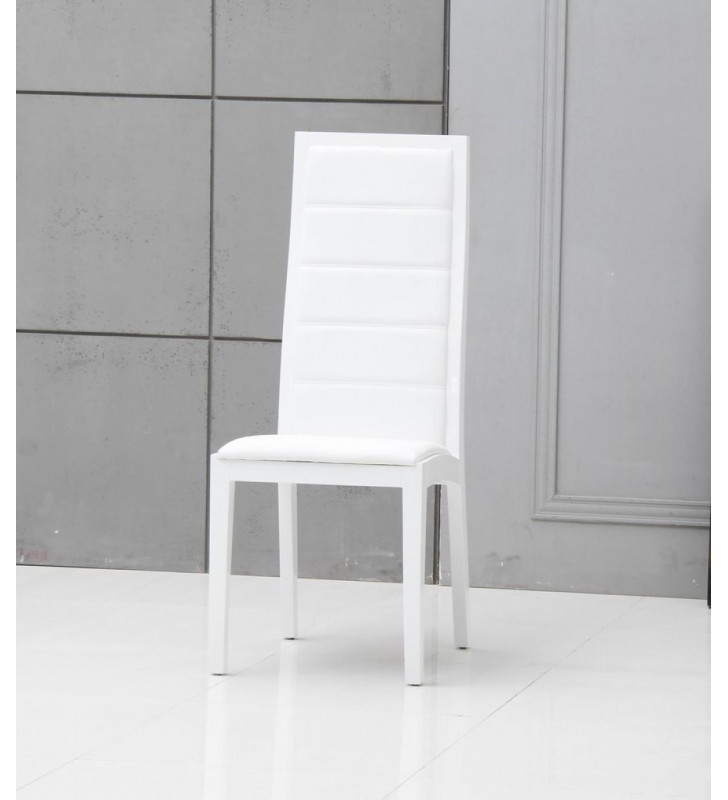 VIG Modrest Donna Contemporary White Leatherette Dining Chairs (Set of 2)