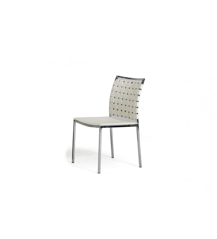 VIG Modrest Shasta Modern White Eco-Leather Dining Chair (Set of 2)