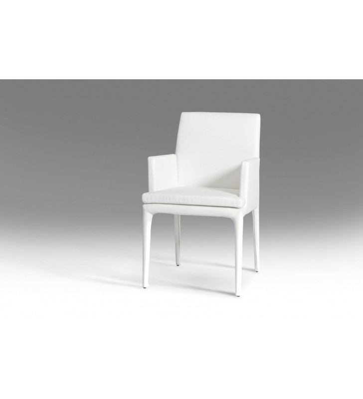 VIG Modrest Dex Modern White Leatherette Dining Chair (Set of 2)