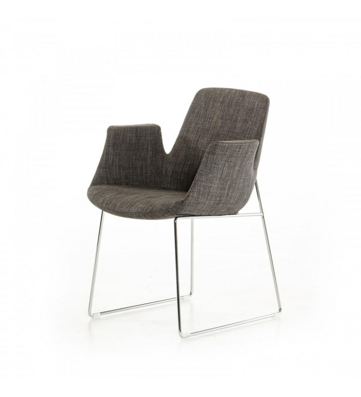 Modrest Altair Modern Grey Fabric DIning Chair (Set of 2)