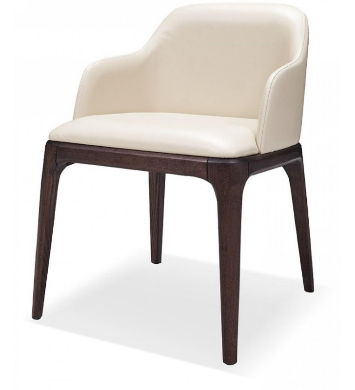 Modrest Margot - Cream Eco-Leather Dining Chair (Set of 2)