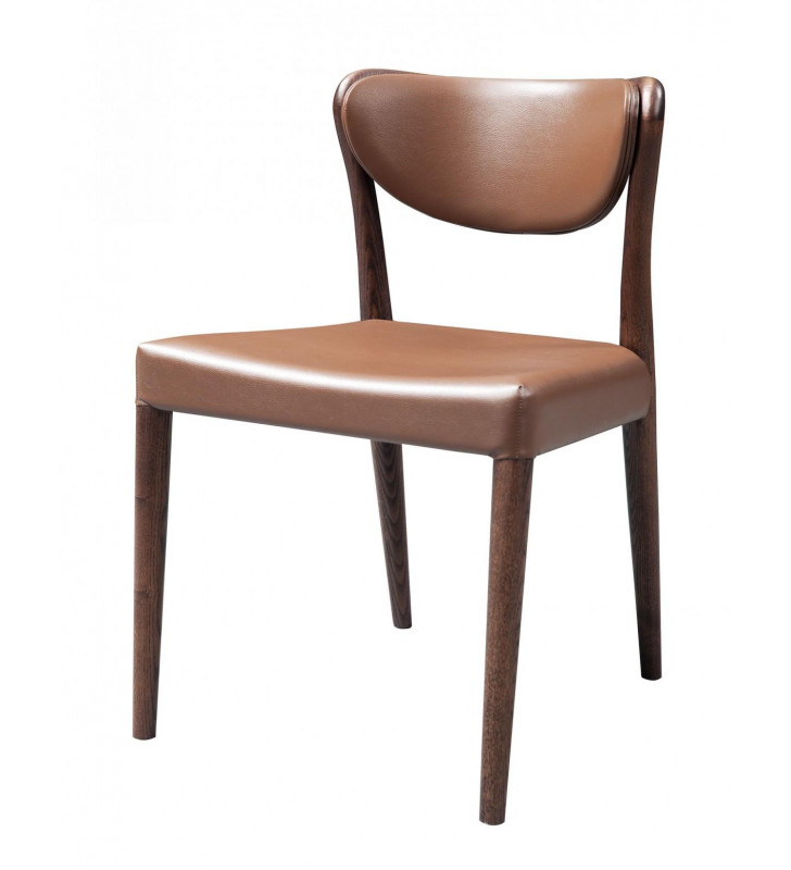 Modrest Union Brown Oak Dining Chair (Set of 2)