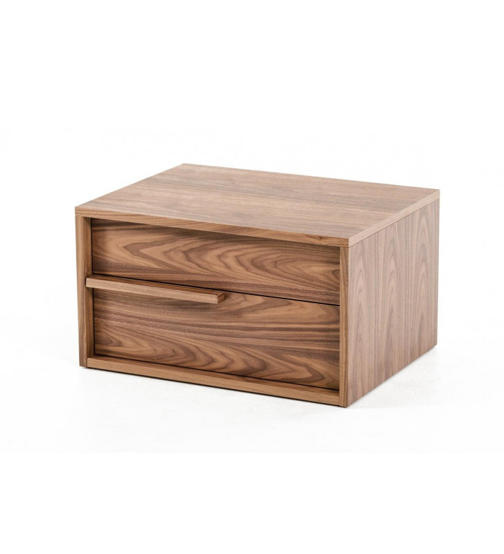 Right Nightstand in Walnut Veneer VIG Modrest Beth Modern Contemporary