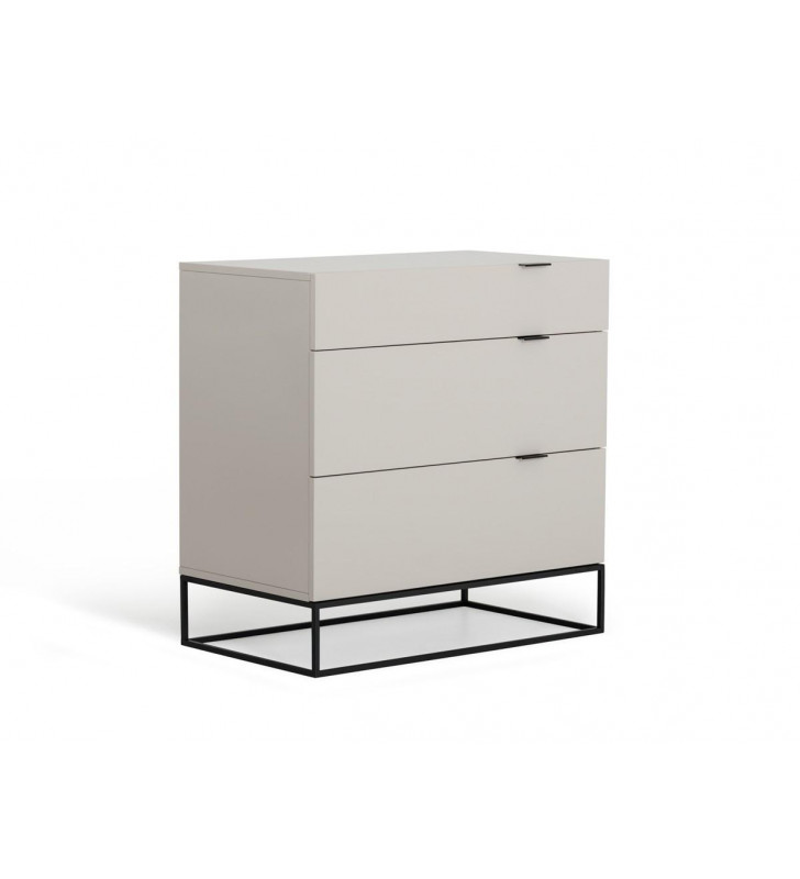 VIG Modrest Hera Grey Glossy Lacquer Dresser Modern Contemporary