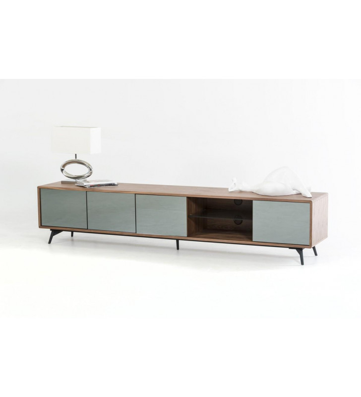 VIG Modrest Kennedy Modern Walnut TV Stand Contemporary