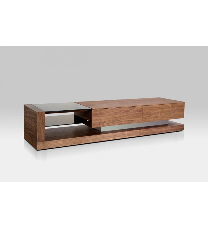 VIG Modrest Mali Modern Walnut TV Stand Contemporary