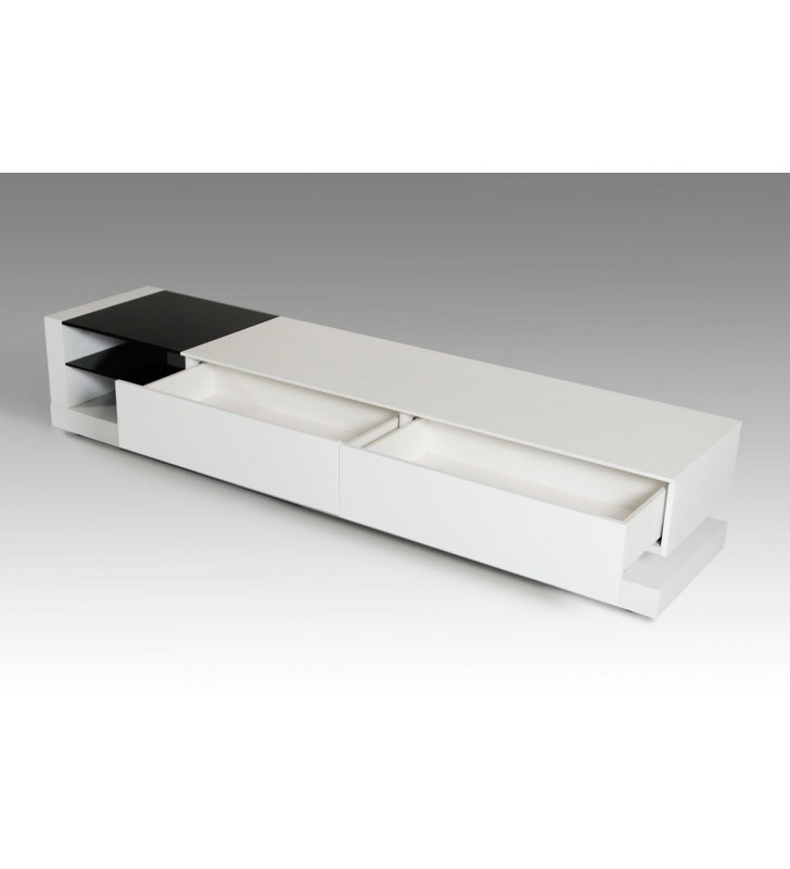 VIG Modrest Mali Modern Glossy White TV Stand Contemporary