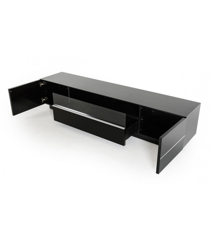 VIG Modrest Caeden Contemporary Black High Gloss TV Stand