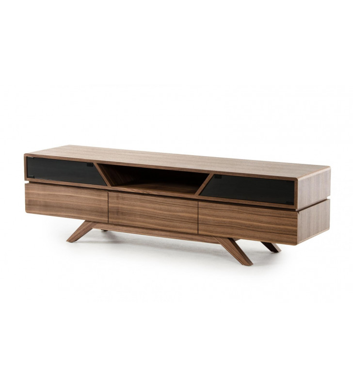 VIG Nova Domus Soria Modern Walnut Veneer Finish TV Stand