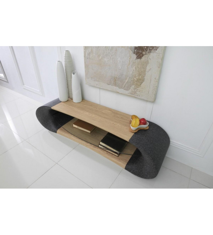 Faux Granite TV Stand VIG Modrest Elton Modern Contemporary