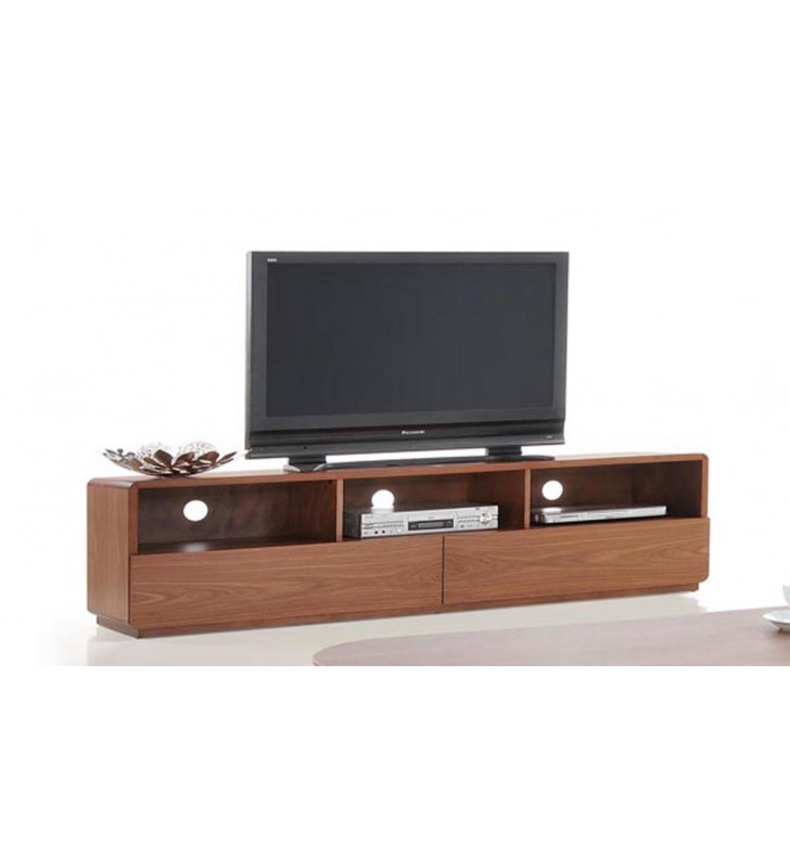 VIG Modrest Jett Modern Walnut TV Stand Contemporary