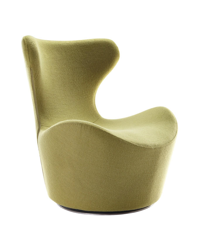 Green Fabric Accent Chair VIG Modrest Hadrian Modern Contemporary
