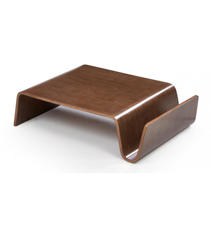 VIG Modrest Milford Modern Walnut Coffee Table Contemporary