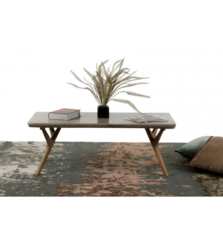 VIG Modrest Dondi Concrete Coffee Table Contemporary Modern