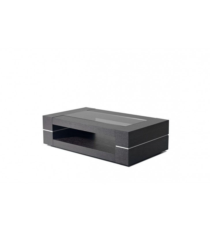 Black Oak Coffee Table VIG Modrest Mesa Modern Contemporary