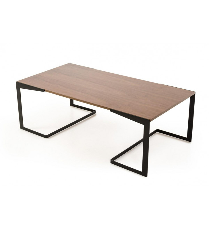 Walnut Coffee Table VIG Modrest Garrison Modern Contemporary