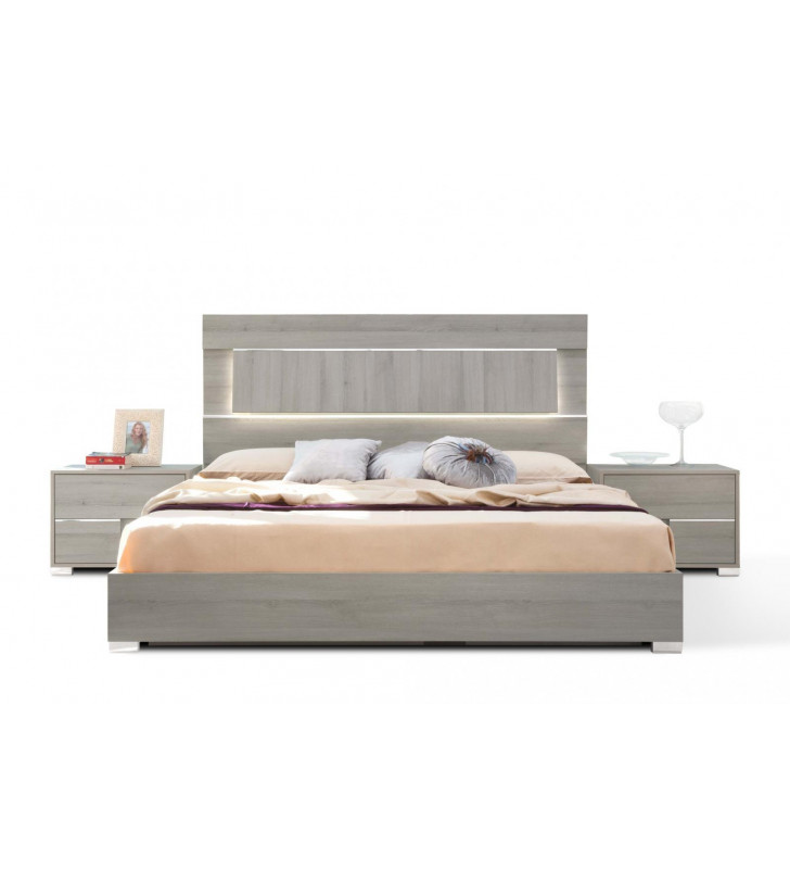Modrest ethan italian modern store grey bedroom set