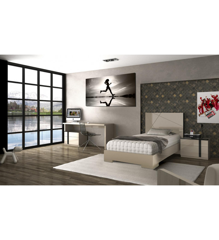 ESF Fenicia Composition 73 Beige Lacquer Twin  Bedroom Set 3Pcs SPECIAL ORDER