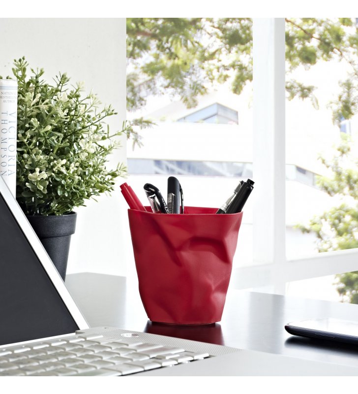 Lava Pencil Holder in Red - Lexmod