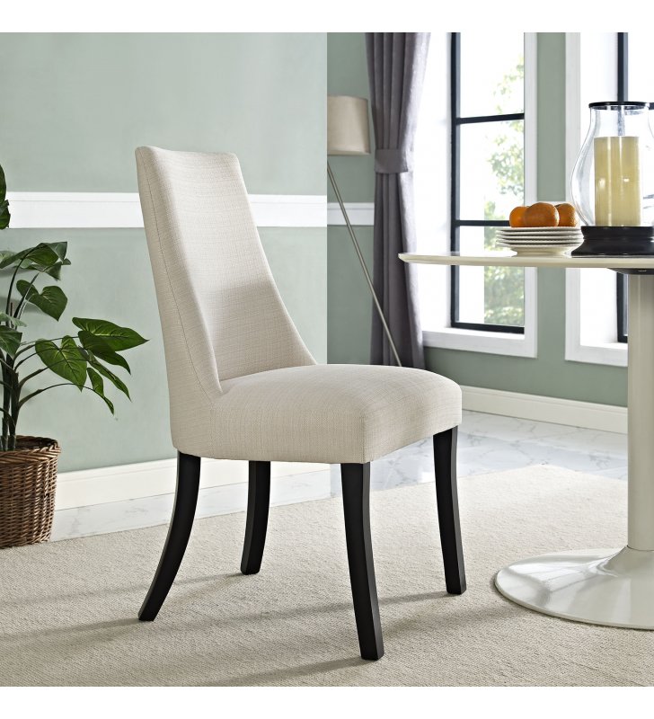 Reverie Dining Side Chair in Beige - Lexmod
