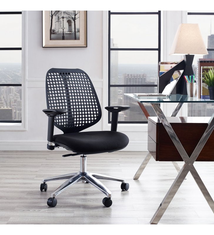 Reverb Premium Office Chair in Black - Lexmod