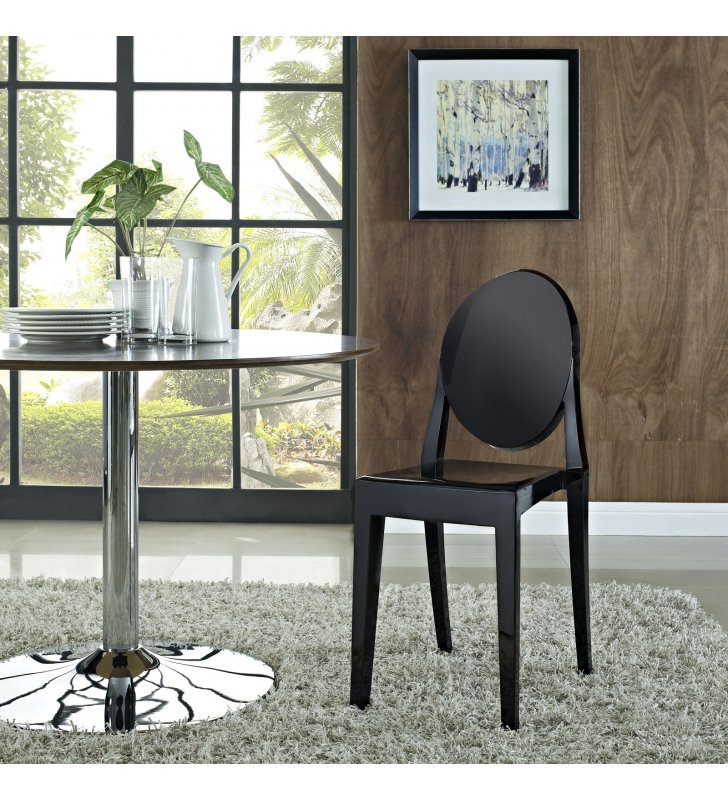 Casper Dining Side Chair in Black - Lexmod